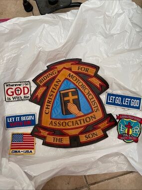 Riding For Christian Motorcycle Association The Son Patch + 5 patch